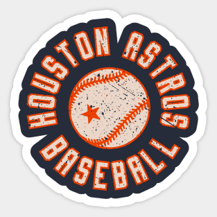 VINTAGE Houston Astros Baseball Sticker